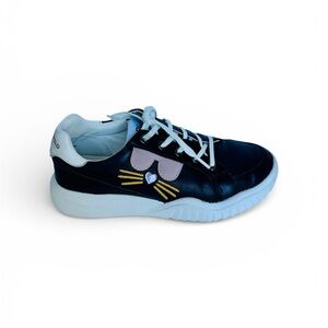 Women’s Black Cat Design Sneakers